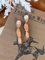 The Yazzie White Buffalo Dangle Earrings