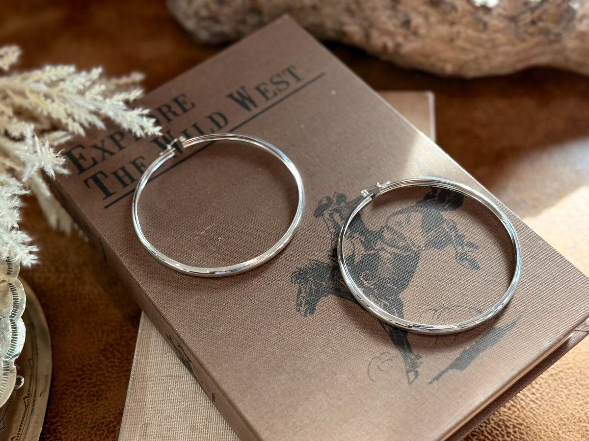 The Bold Sterling Silver Hoops