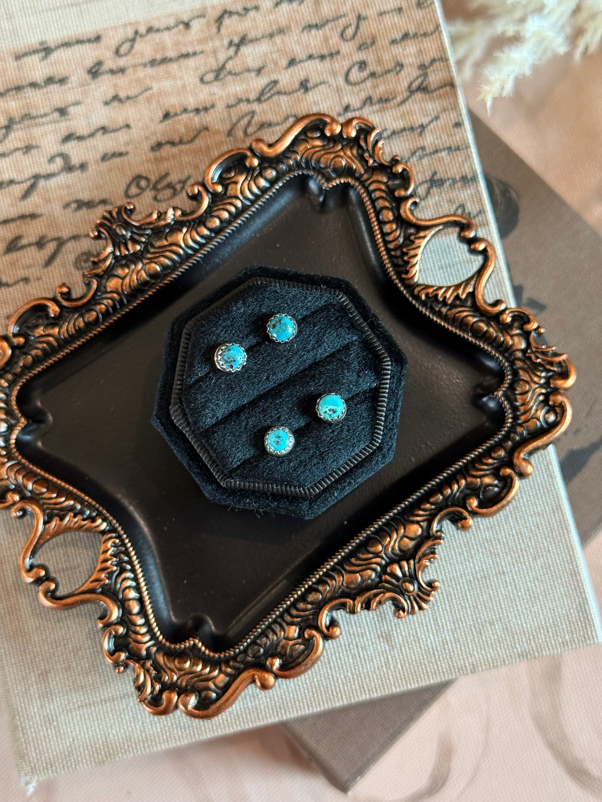 The Mini Turquoise Studs
