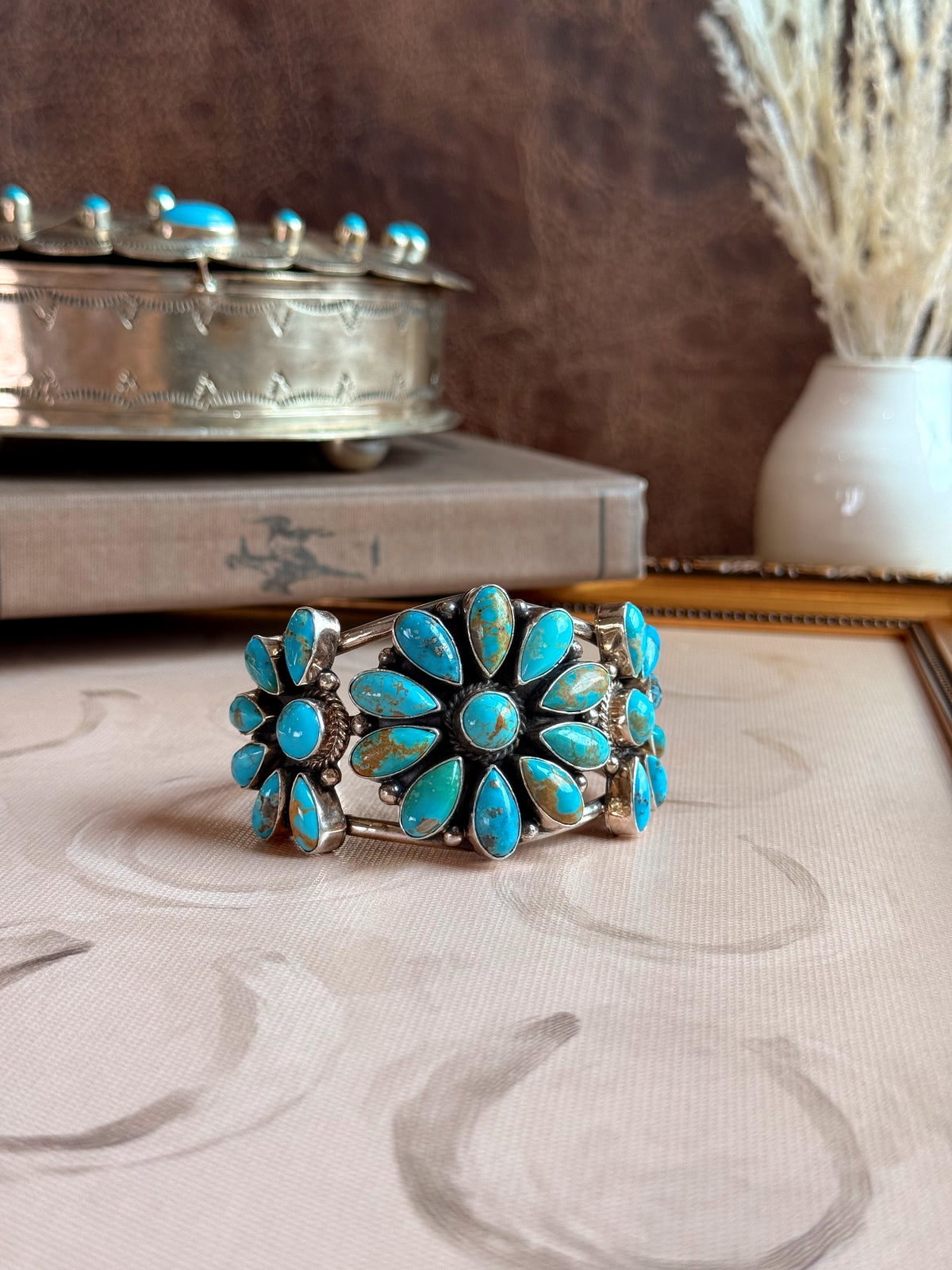 The Kingman Flower Cuff