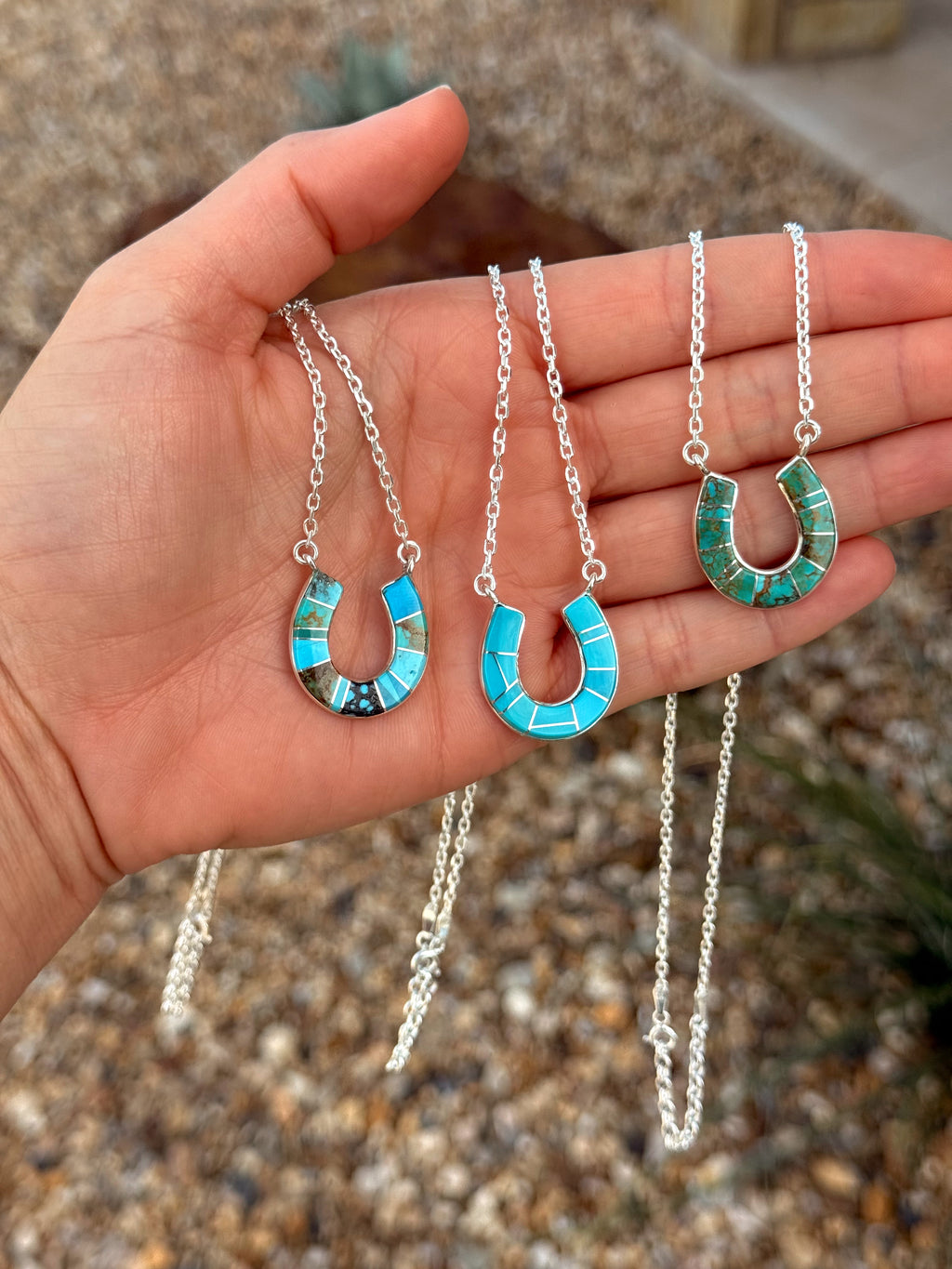 The Turquoise Horseshoe Necklace
