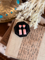 The Pink Conch Earrings