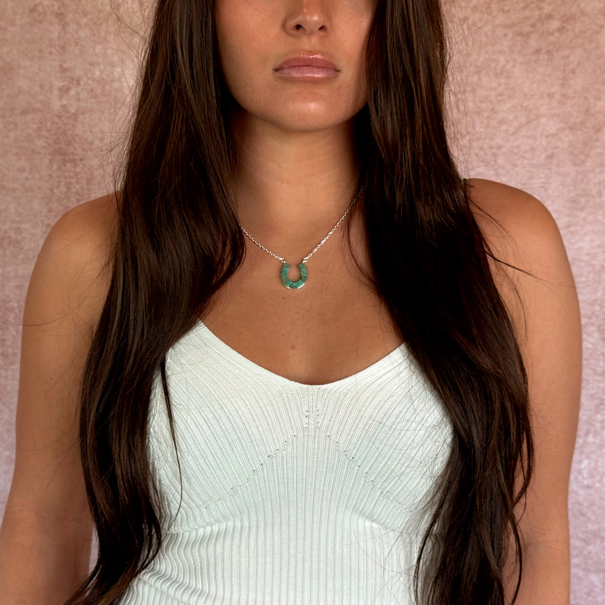 The Turquoise Horseshoe Necklace