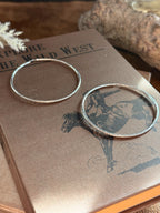 The Stamped Sterling Hoops