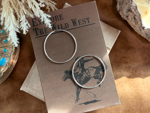 The Stamped Sterling Hoops