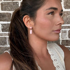 The Pink Conch Earrings